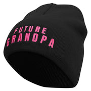 Future Grandpa Embroidered 8 inch Acrylic Short Blank Beanie - Black OSFM