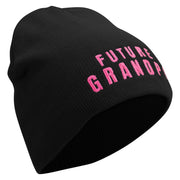 Future Grandpa Embroidered 8 inch Acrylic Short Blank Beanie - Black OSFM