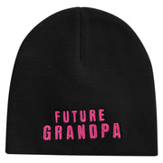 Future Grandpa Embroidered 8 inch Acrylic Short Blank Beanie - Black OSFM