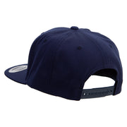 Turtle Swimming Embroidered Wool Blend Prostyle Snapback - Navy OSFM