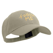 Follow Me Embroidered Low Profile Organic Cotton Cap - Olive OSFM