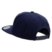 Artistic Xmas Logo Embroidered Wool Blend Prostyle Snapback - Navy OSFM