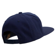 Artistic Xmas Logo Embroidered Wool Blend Prostyle Snapback - Navy OSFM