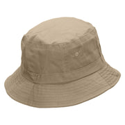 Arrows Dance Revolution Embroidered Pigment Dyed Bucket Hat - Khaki OSFM