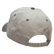 Chocolate on Waffle Embroidered Pigment Dyed Wash Cap - Beige-Brown OSFM