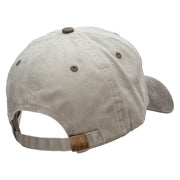 Chocolate on Waffle Embroidered Pigment Dyed Wash Cap - Beige-Brown OSFM