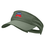 Mini Republican Elephant Embroidered Pro Style Cotton Twill Washed Visor