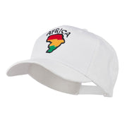 Map of Africa with Word Embroidered Cap