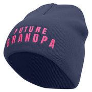 Future Grandpa Embroidered 8 inch Acrylic Short Blank Beanie - Navy OSFM