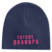 Future Grandpa Embroidered 8 inch Acrylic Short Blank Beanie - Navy OSFM