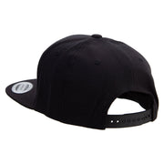 Turtle Swimming Embroidered Wool Blend Prostyle Snapback - Black OSFM