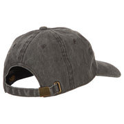 Washington with Map Outline Embroidered Washed Cotton Twill Cap