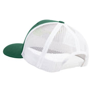 Licensed US Navy Seabees Embroidered Contrast Trucker Cap - Evergreen-White OSFM