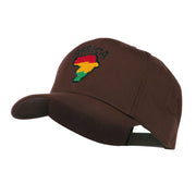 Map of Africa with Word Embroidered Cap