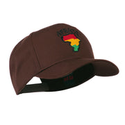 Map of Africa with Word Embroidered Cap