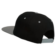 Abstract Wings Design Embroidered Snapback Cap