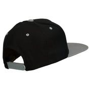 Abstract Wings Design Embroidered Snapback Cap