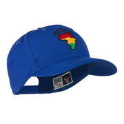 Map of Africa with Word Embroidered Cap