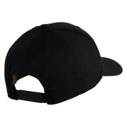 Acorn Patched Retro Cotton Blend Snapback Cap - Black OSFM