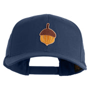 Acorn Patched Retro Cotton Blend Snapback Cap - Navy OSFM