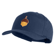 Acorn Patched Retro Cotton Blend Snapback Cap - Navy OSFM