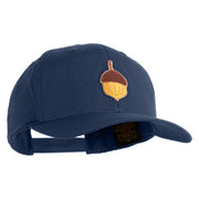 Acorn Patched Retro Cotton Blend Snapback Cap - Navy OSFM