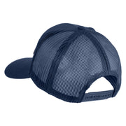 U.S. Marine Corps Veteran Black Patched Solid Cotton Twill Mesh Prostyle Cap - Navy OSFM