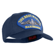 The Best Marine ISA Submarine Blue Patched Solid Cotton Twill Pro Style Cap - Navy OSFM