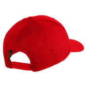 Acorn Patched Retro Cotton Blend Snapback Cap - Red OSFM