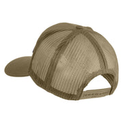 U.S. Marine Corps Veteran Black Patched Solid Cotton Twill Mesh Prostyle Cap - Khaki OSFM