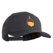 Acorn Patched Retro Cotton Blend Snapback Cap - Charcoal OSFM