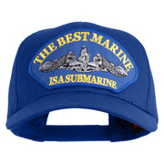 The Best Marine ISA Submarine Blue Patched Solid Cotton Twill Pro Style Cap - Royal OSFM