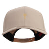 Detective Logo with Eye Embroidered Solid Cotton Twill Pro Style Cap - Khaki OSFM