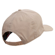 Detective Logo with Eye Embroidered Solid Cotton Twill Pro Style Cap - Khaki OSFM