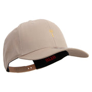 Detective Logo with Eye Embroidered Solid Cotton Twill Pro Style Cap - Khaki OSFM