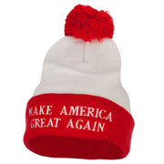 Make America Great Again Embroidered Acrylic Long Beanie