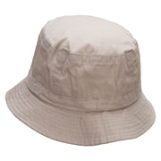 Butterfly Fish Embroidered Bucket Hat - Natural OSFM