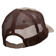 Turkey Is Served Embroidered Frayed Mesh Cap