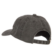 Texas with Map Outline Embroidered Washed Cotton Twill Cap