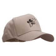 Dandelion 5 Panel Pro Style Brushed Cap - Khaki OSFM