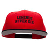 Legends Never Die Embroidered Wool Blend Pro Style 2 Tone Snapback - Black-Red OSFM