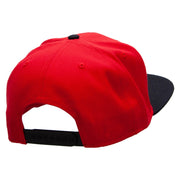 Legends Never Die Embroidered Wool Blend Pro Style 2 Tone Snapback - Black-Red OSFM