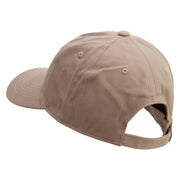 Stay Cool Embroidered Unstructured Cotton Twill Washed Cap - Khaki OSFM