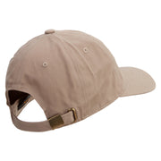 Stay Cool Embroidered Unstructured Cotton Twill Washed Cap - Khaki OSFM