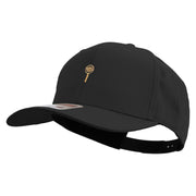 Detective Logo with Eye Embroidered Solid Cotton Twill Pro Style Cap - Black OSFM