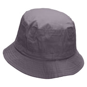 Butterfly Fish Embroidered Bucket Hat - Charcoal OSFM