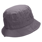 Butterfly Fish Embroidered Bucket Hat - Charcoal OSFM