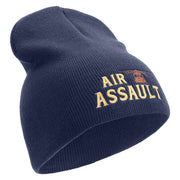 Helicopter Air Assault Embroidered 8 Inch Short Beanie