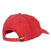 Texas with Map Outline Embroidered Washed Cotton Twill Cap