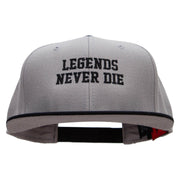 Legends Never Die Embroidered Wool Blend Pro Style 2 Tone Snapback - Black-Grey OSFM